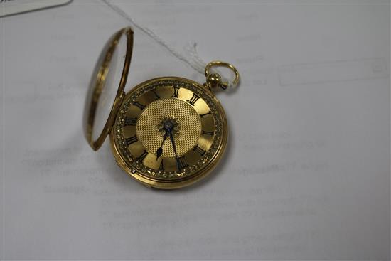 A Victorian 18ct gold keywind pocket watch.